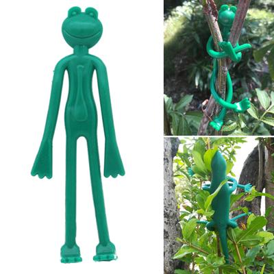 10Pcs Dekorative Frosch Pflanze Krawatte Twist Biegsamen Wiederverwendbare Anlage Kabelbinder Verdrehen Garten Krawatte Tier Geformt
