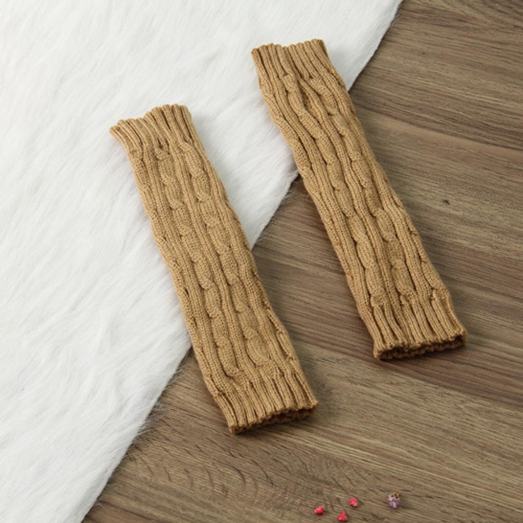 1 Pair Hot Winter Autumn Knit Arm Warmer Women Girls Long Winter Mittens Wrist Warmer Female Gloves