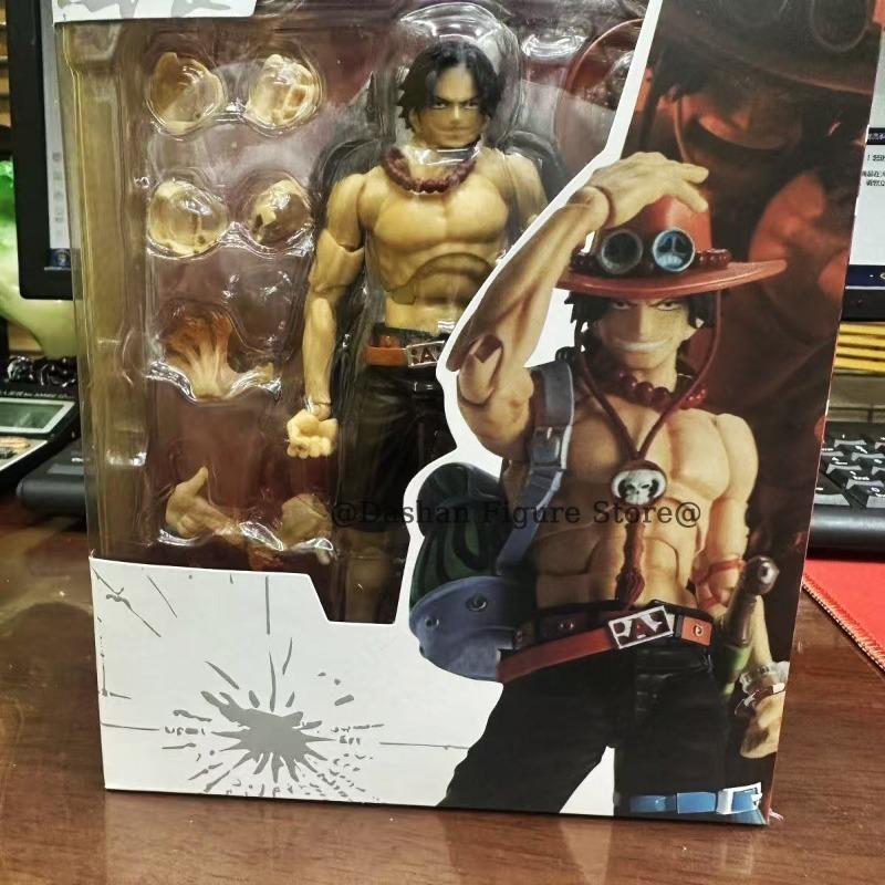 SHF Portgas D Ace Action Figure Anime One Piece Fire Fist Ace Figures PVC Movable Collection 17cm Desktop Ornaments Model Toys