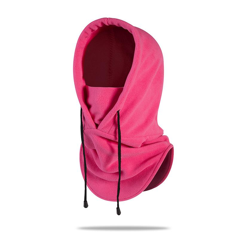 Cold Resistant Fleece Integrated Balaclava Face Mask Protective Windproof Warm Neck Gaiter for Outdoor Cycling Skiing Activities