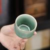 Celadon Glaze Ceramic Tea Cup Straight Cylinder Master Bowl Japanese Minimalist Style Gongfu Tea Ware for Home Use