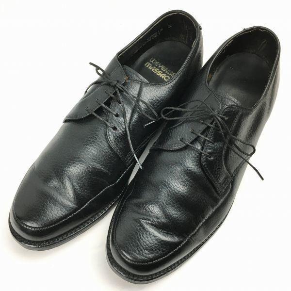80er Jahre Vintage WEYENBERG MASSAGIC U-Tip Businessschuhe Schwarz Größe 9EEE / 27.0cm(GEBRAUCHT)