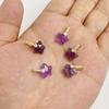 Natural Slice Stone Amethysts Purple Pendant Quartz Crystal Irregular Charm For Handmade Jewelry Making Necklace Earring Diy