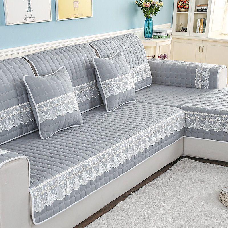 Universal Non-Slip European Style Sofa Cushion Set - All-Season Fabric Cover