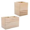 Pen Bracket Container Desktop Storage Box 1/2 Grid Organizer Stationery Organizer Pen Holder