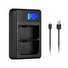 LCD2-FZ100 Compact Dual Channel LCD Camera Battery Charger USB Input LCD Display for Sony NP-FZ100 Camera Battery for Sony A9 a7RIII a7III