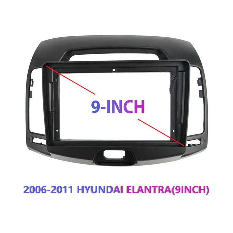 Für Hyundai ELANTRA 2007-2011 9 Zoll LHD RHD Koreanische Version Textur 2 Din Auto Innenraum Android Rahmen