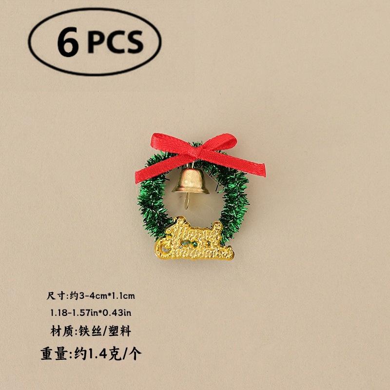 Christmas Wooden Elf Fairy Door Kit Tiny with Christmas Decoration Accessories for Mini House Furniture Christmas Decoration