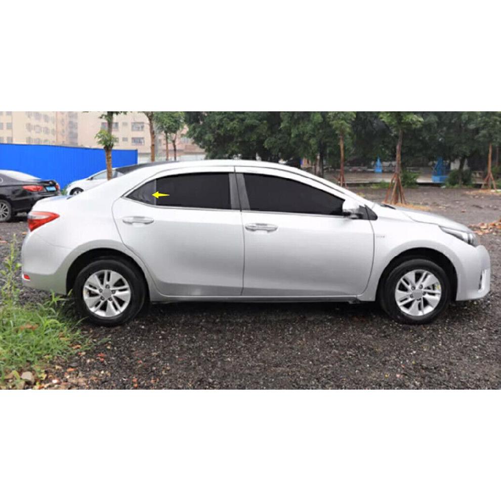 For Toyota Corolla 2014-19 Glossy Black Quarter Window Louver Shutter Side Vent