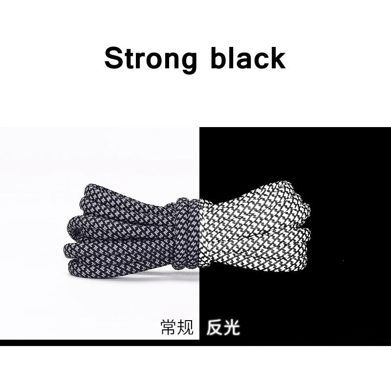 1 Pair NEW Reflective Sports Shoelace Round Rope Rhoelace Rtrong Light Shoelace Durable Shoelace Rope Length 100/120/140/160CM