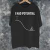 Unisex Unisex Grafische Print Ihadpotential T-shirt Tee 100% Katoen T-shirts Kleding