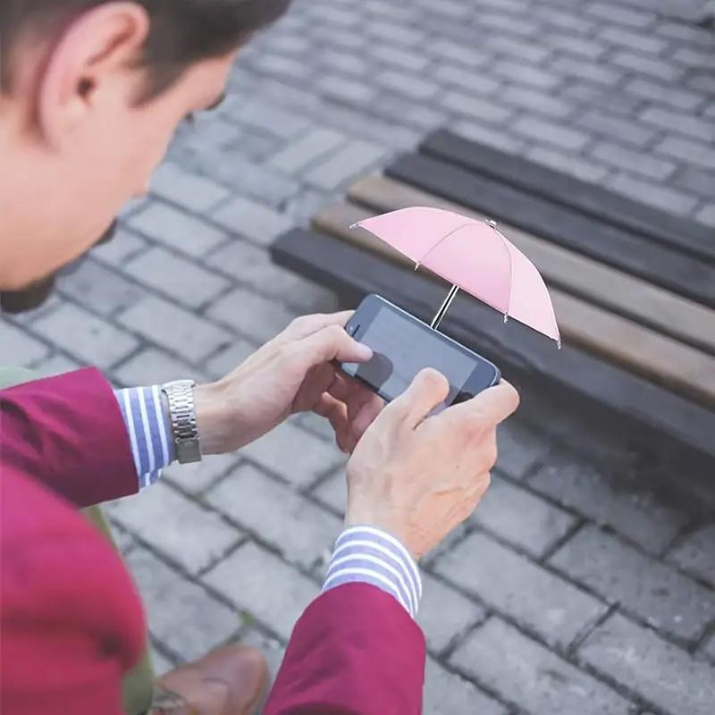 1PC Screen Protector Anti-Reflective Phone Umbrella Anti-Glare Mini Windproof Sunshade Cover Outdoor Phone Accessories Universal