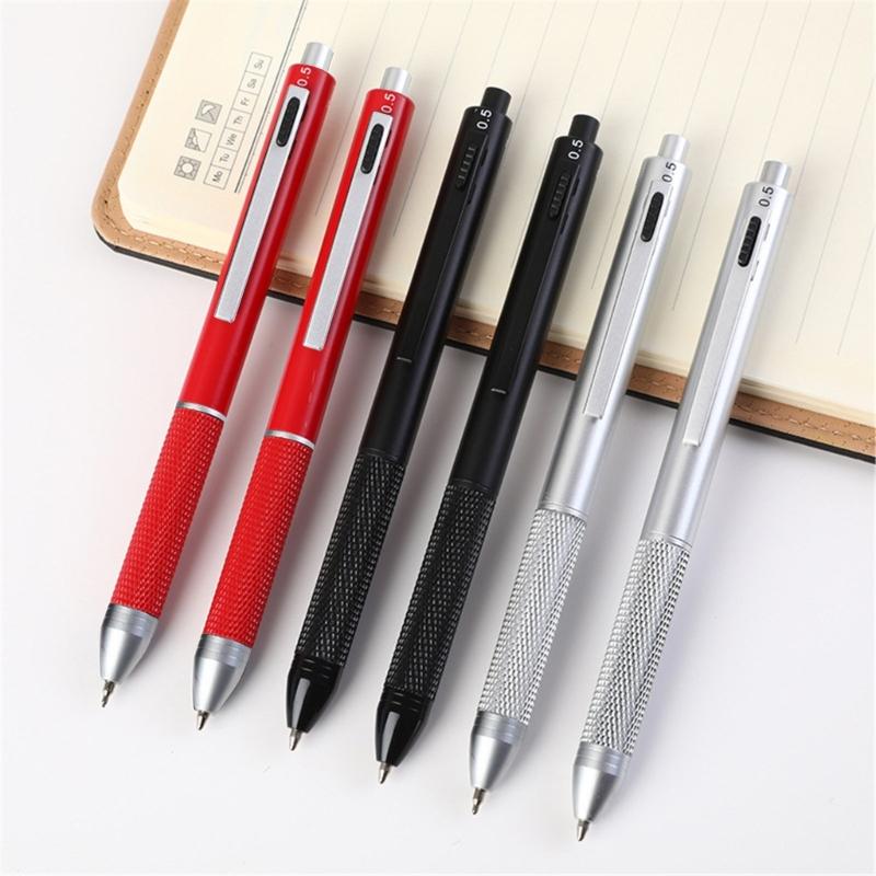 Retractable Multicolor Ballpoint Pen Multicolor Pen 4 Color-in-1 Metal Ballpoint Pen, 1.0MM Tip Smooth to Write