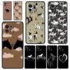 Phone Case For Xiaomi Mi 14 13 12 11 Lite 13T 12T 11x 11T 10T Pro 9T Note 10 Lite Soft Silicone Black Cover Animal Art Horse