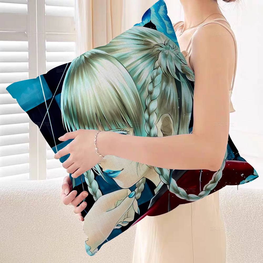 Anime Kakegurui Pillow Cover Sofa Cushion Cover Home Room Decoration Children Gift