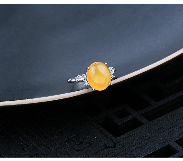 Suport inel unisex din argint sterling 925 pentru incrustații DIY cu turcoaz sau ceară de albine, design ajustabil