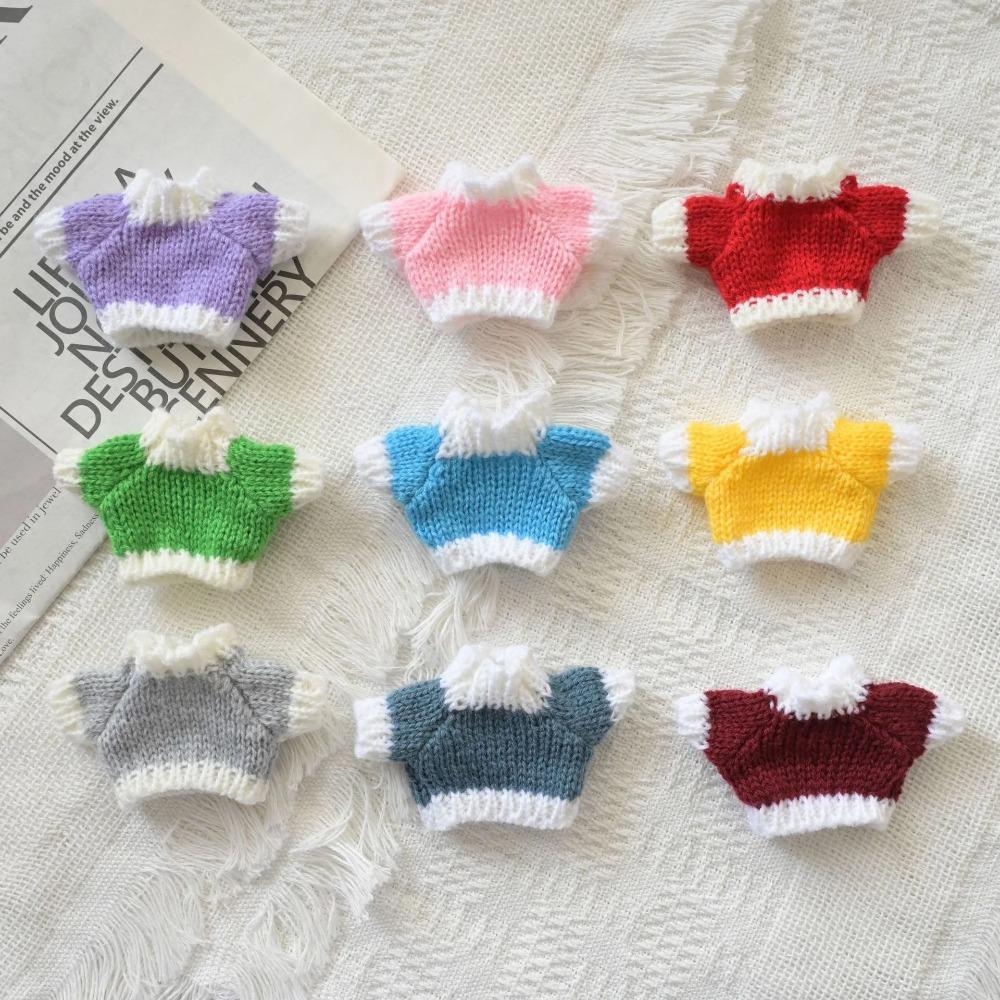 1 Stk. Heißverkauf 10cm Schulleiter Hundebekleidung Miniaturpullover für 1:8 Bjd Spielzeugpuppe Pullover Puppe Weihnachten Tragen Zubehör