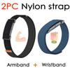 Nuovo cinturino bicipite in trama di nylon per Google Fitbit Air Strap, cinturino di ricambio per fitness tracker da polso/braccio per Google Fitbit Air Band