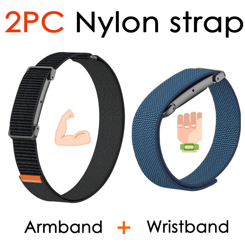 Nuovo cinturino bicipite in trama di nylon per Google Fitbit Air Strap, cinturino di ricambio per fitness tracker da polso/braccio per Google Fitbit Air Band