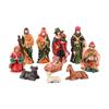 10 Pcs Christmas Nativity Set Ornaments Nativity Scene Craft Ornaments Miniature Religious Resin Nativity Jesus Figures set