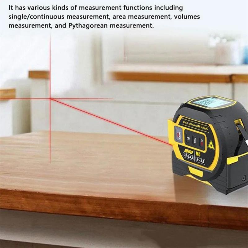 Digitales Lasermessgerät 5m Bandmaß Infrarot Hochpräzise Intelligentes Elektronisches Professionelles Lineal Bauwerkzeuge