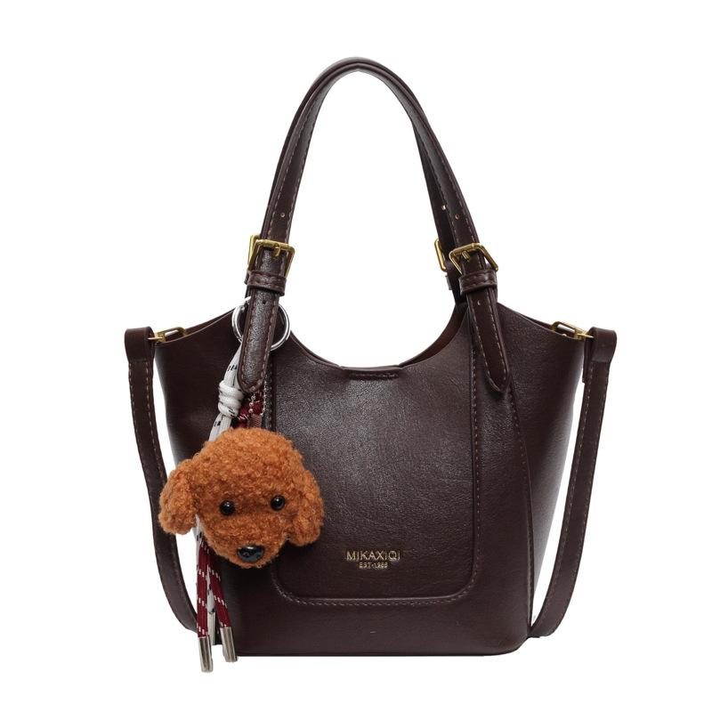 

Модная сумка-мессенджер, наплечная сумка, новая маленькая сумка, сумка для отдыха no pendant темно-коричневого