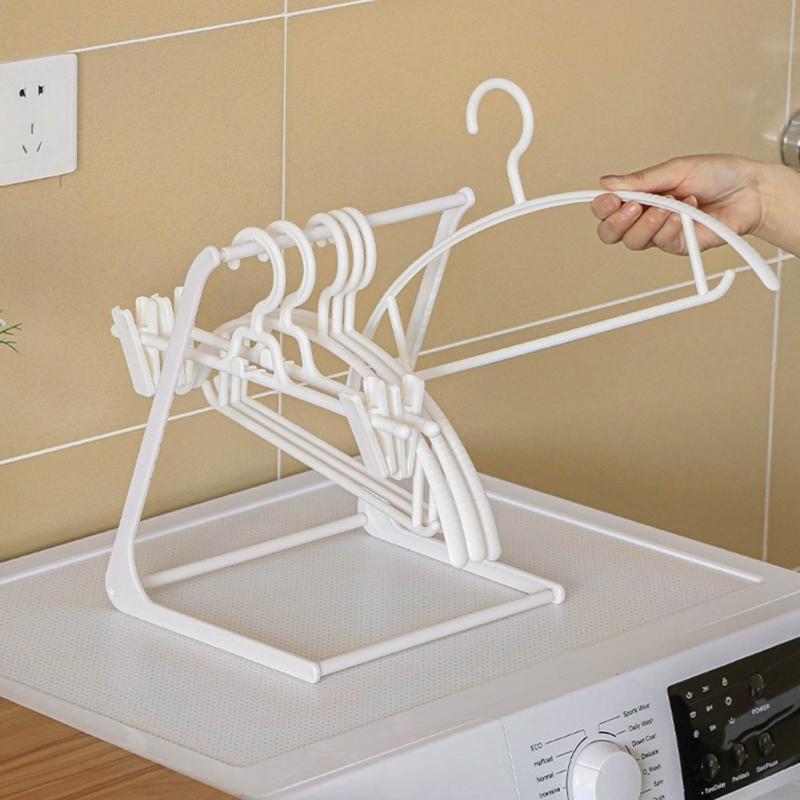 Triangle Clothes Hanger Organizer Drying Rack Storage Rack Holder for Closet Bathroom Kitchen Towel Rack Desktop Hanger