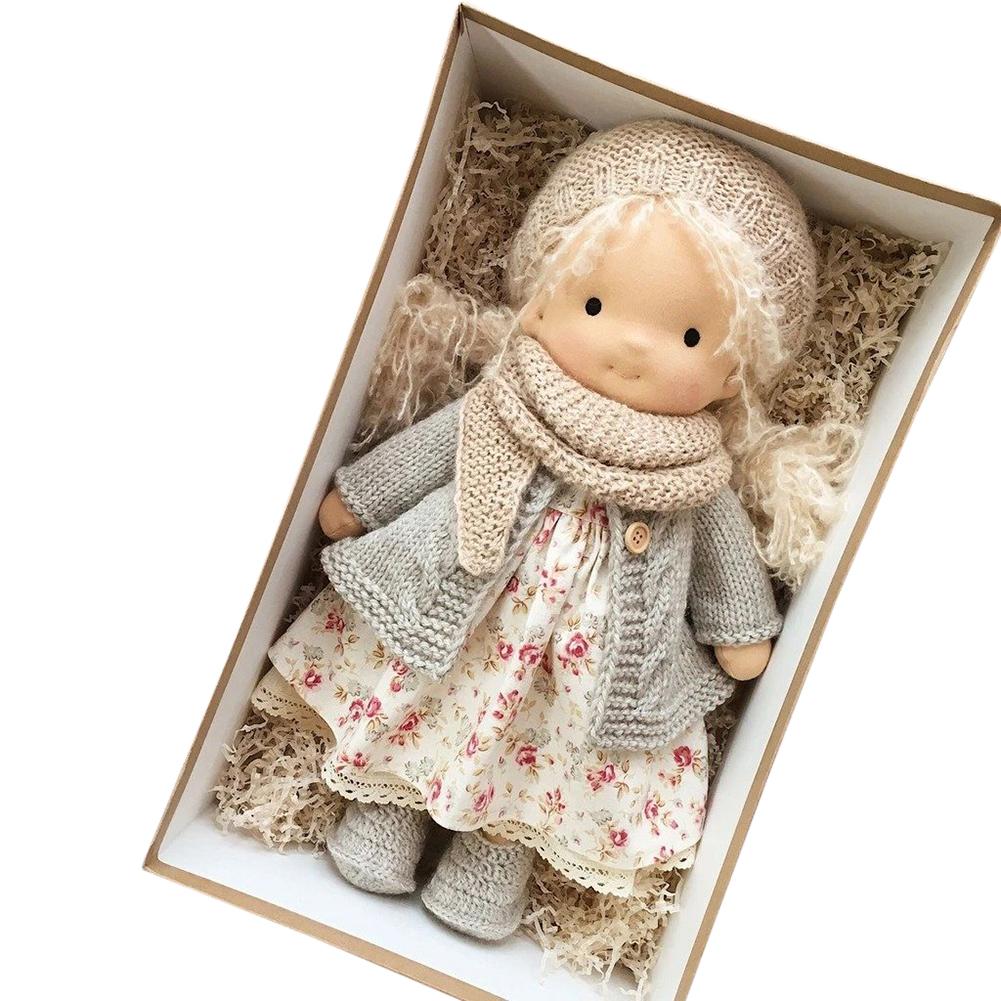 Mini Christmas Thumb Dolls Cute Handmade Dolls Unique Gift Sleeping Cuddle Buddy Doll Toy for Kids Children Lovely Birthday Gift