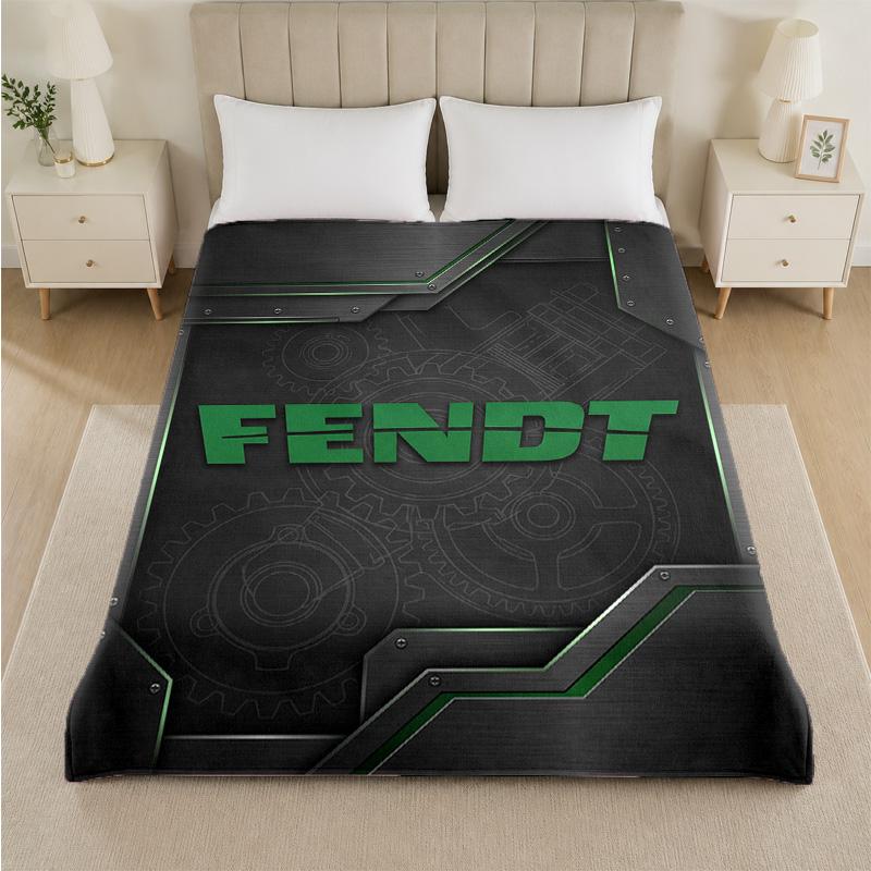Fendt Print Flannel Blanket Cozy Lightweight Plush Throw Blanket For Bed Sofa Household Use