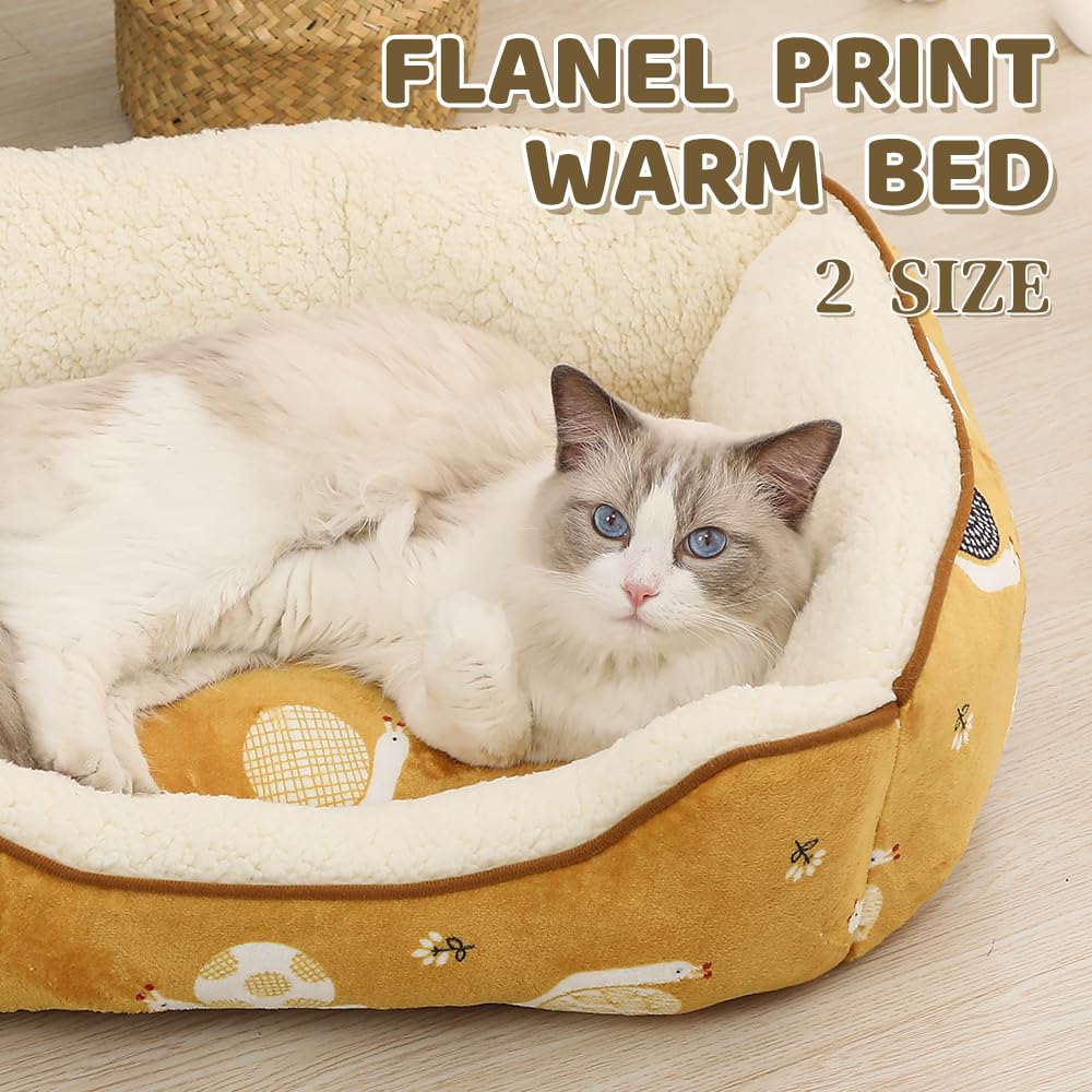 JEMA Pet Cat Dog Pet Sofa for Dogs and Soft 3D Fluffy and Size 60x50x18cm Snail Pattern Bed, Bed, Cushion, Small/Medium Cats, Cotton, Warm, Year-Round