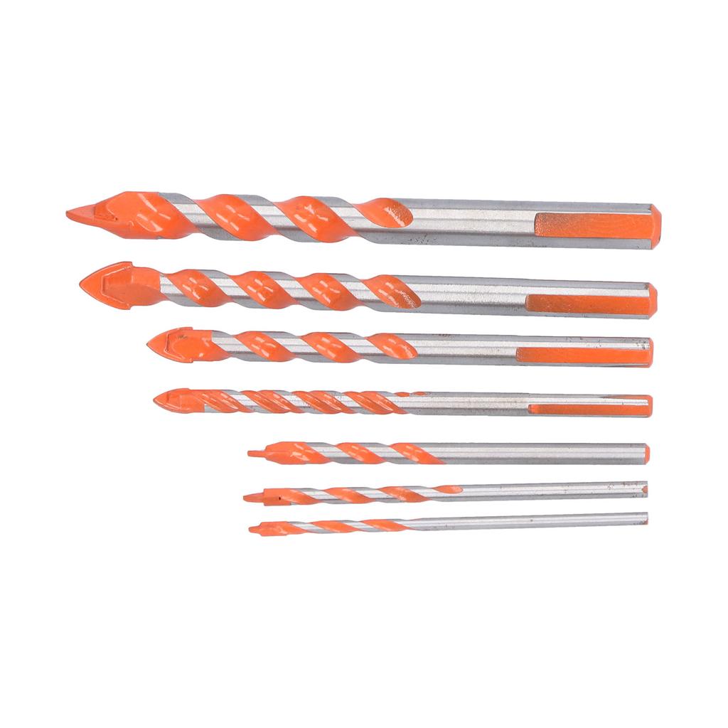 Drill Bits Punching Triangular Drill Bits with Storage Case for Ceramics Marble Wall Openings