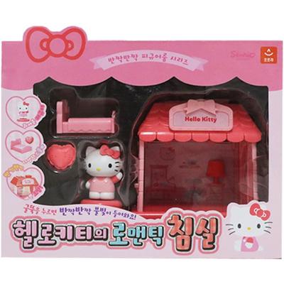Sanrio Hello Kitty Romantic Bedroom Figure Room, Mixed Colors Korean Popular Toys