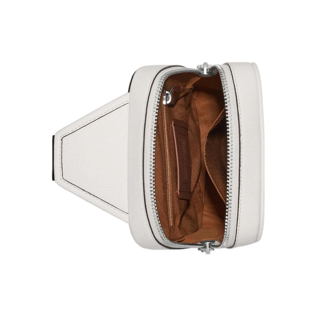 New COACH Sullivan Pebbled Leather With Canvas Fanny Pack, Shoulder Bag, Crossbody Bag Trumpets Men's White C9867-SVHA