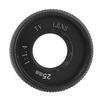 Optical Glass 25mm F1.4 MC Multilayer Film Coating Manual Aperture CCTV Camera Lens for Mirrorless CamerasBlack
