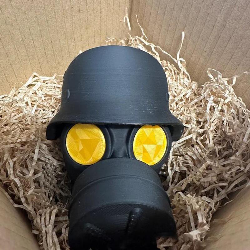 Trailer Hitch Cover With Steel Helmet And Gas Mask 3d Printed Trailer Hitch Ball Cover Prevent Receiver Tube From Rusting