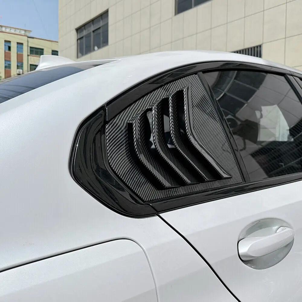 For BMW 3 Series G20 320i 325i 330i 2019-2025 Car Rear Louver Window Side Shutter Cover Trim Sticker Vent Scoop ABS Carbon Fiber