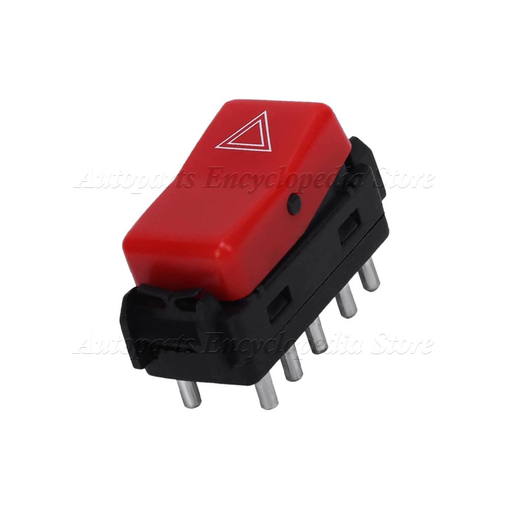 Car Warning Hazard Light Switch 1248200110 For Mercedes W124 W201 W202 Red Replacement Auto Accessories