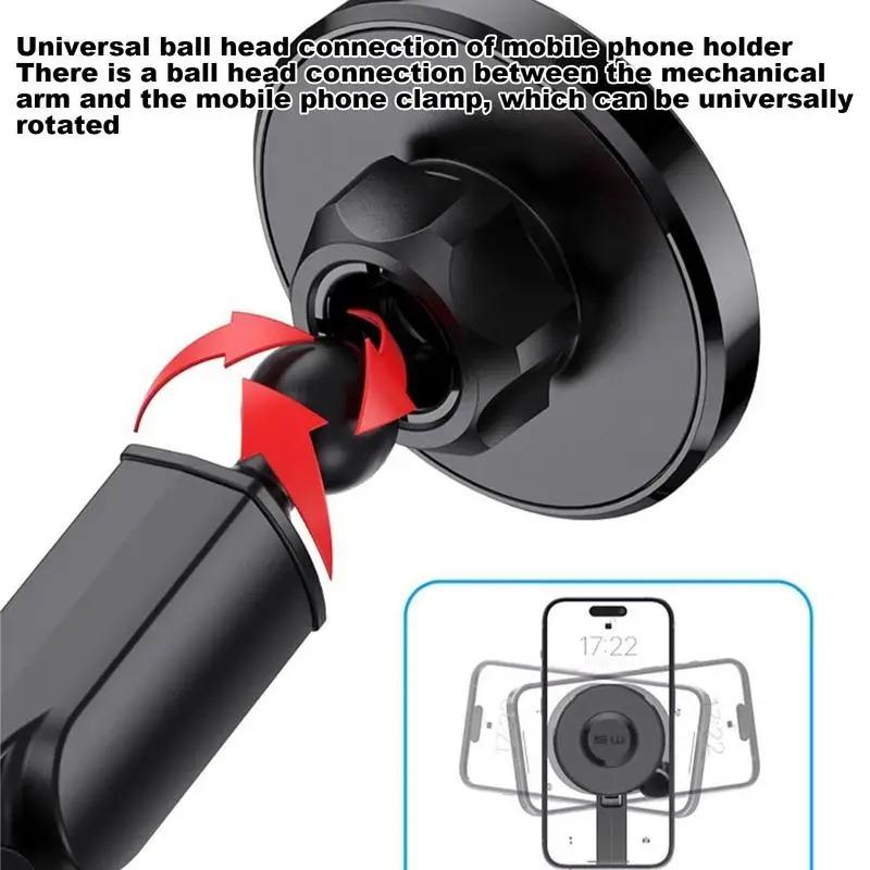 360 Degree Rotation Magnetic Cell Phone Stand Car Cup Holder Expander with Phone Mount Drink Cup Holder Adapter Phone Stand Tool