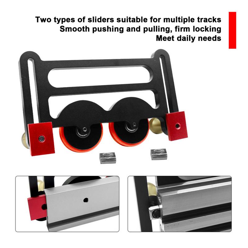 Table Saw Roller Feeder Aluminum Alloy Bearing Roller Featherboards Safety Rust-Proof Roller Feeder Woodworking Tools For Band