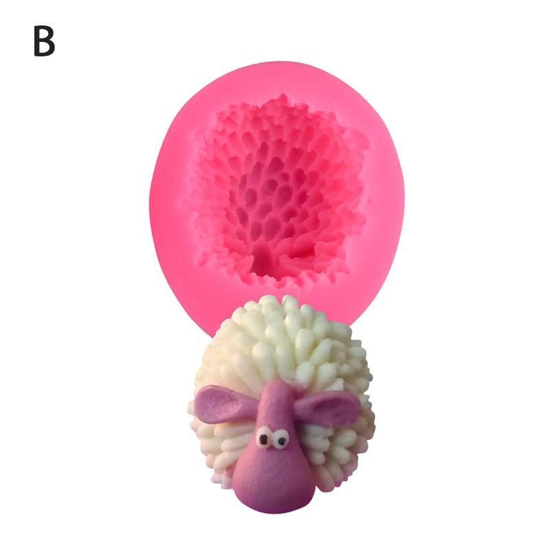 

3D-форма для овечьей свечи, силиконовая форма для свечи, сделай сам, овечья форма ручной работы 9*7.7*4.6cm