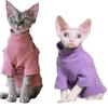 Cozy High-Neck Base Layer for Sphynx, Devon, and Hairless Cats - Soft, Warm, No-Fur Design for Spring, Autumn, and Winter