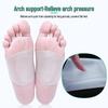 Silicone Arch Support Sleeve for Men and Women - Half Size Metatarsal Pad for Flat Foot Correction