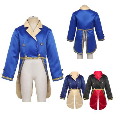 Baby Boys Toddler Halloween Classic Prince Costume Lapel Tailcoat Wedding Party Tuxedo Jacket Dress Up
