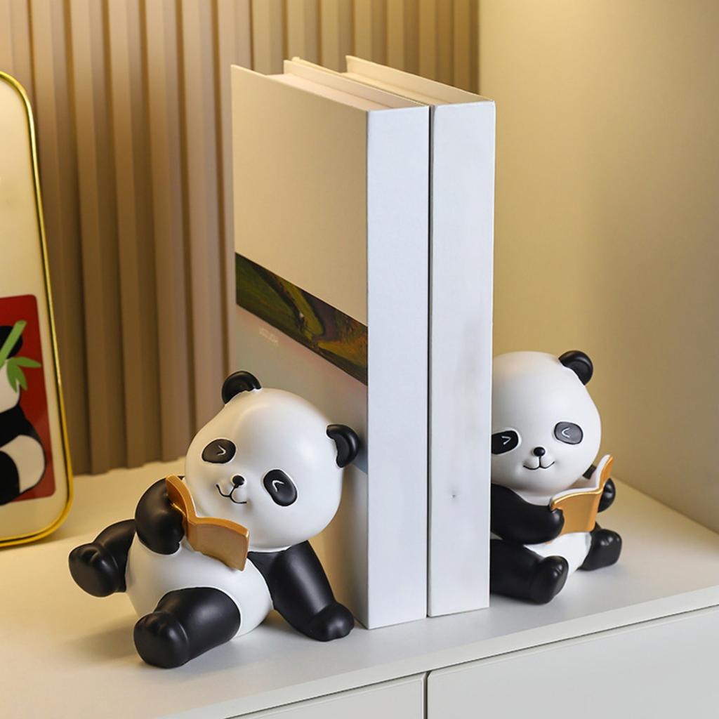 Cute Panda Bookend Decoration for the Living Room Bookshelf Cute Bookends Living Room Bookshelf Decoration Small Accessories