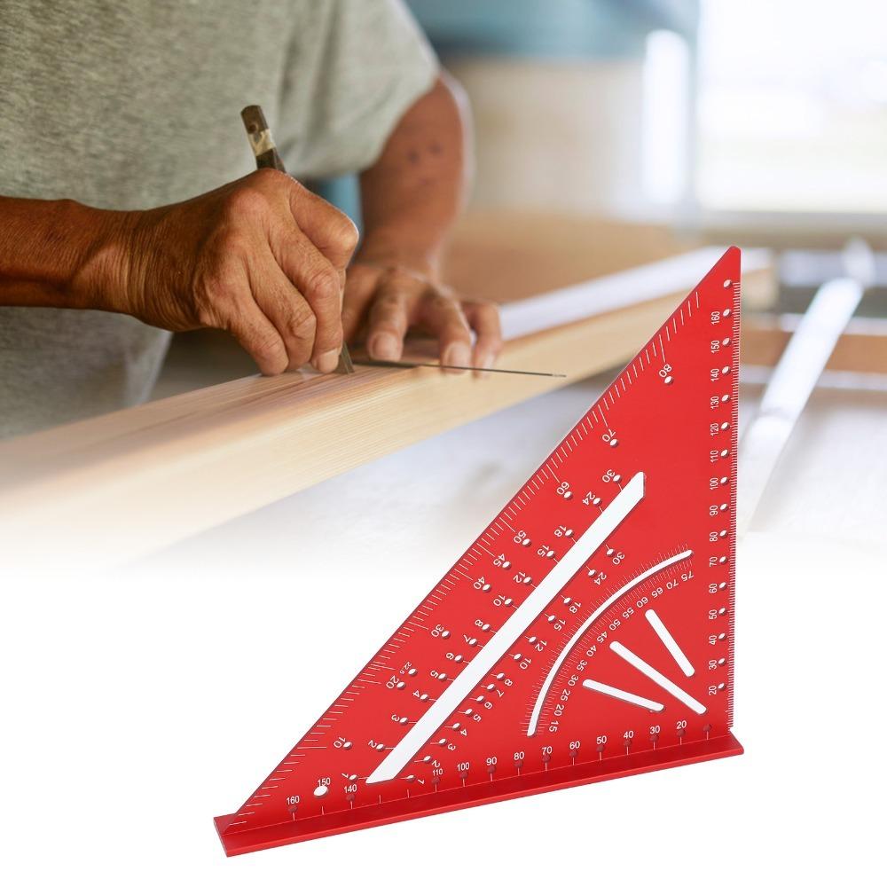 Clear Scales Aluminum Triangle Ruler 90° Right Angle Multi Angle Tool Angle Ruler  Measuring