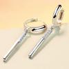 Morning Glow Elegant Korean Stud Earrings: Simple, Versatile Imitation Silver Ear Clips for Women