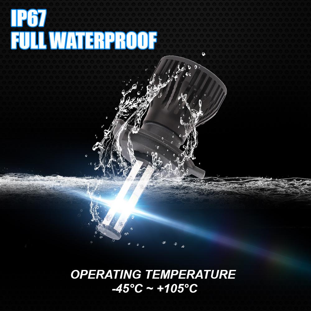 2pcs 16000lm 50w H4 H13 9008 9004 9007 Hi /Lo Beam H7 9005 /Hb3 9006 /Hb4 H11 H8 Auto Led Headlight 6500k White Car Lights 12v