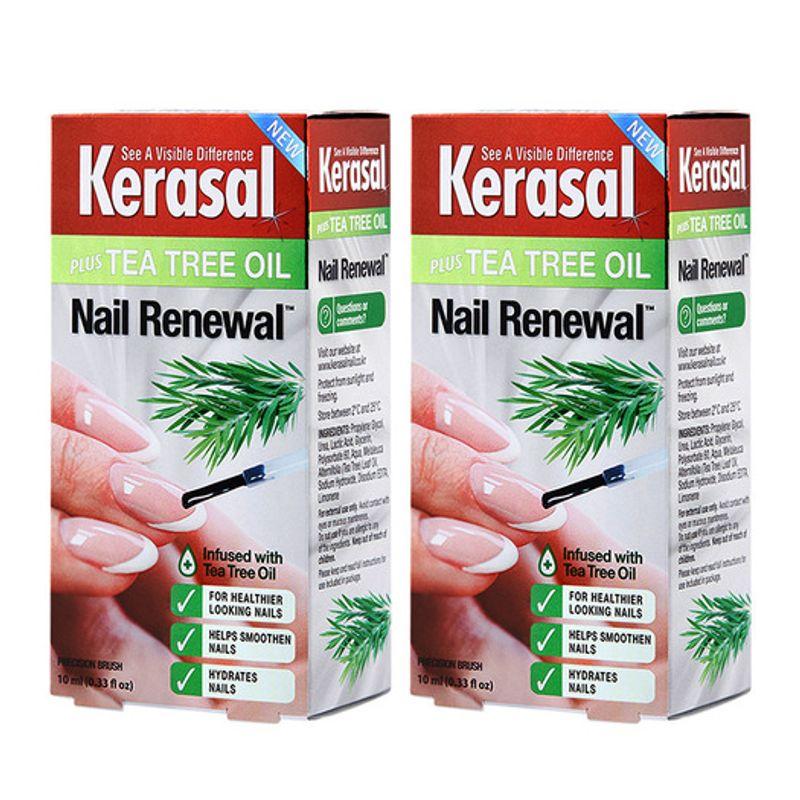 Kerasal [Set of 2] Kerasal Tea Tree Oil Nail 10ml 2-piece set - Keracell Tea Tree Oil Nail 10ml