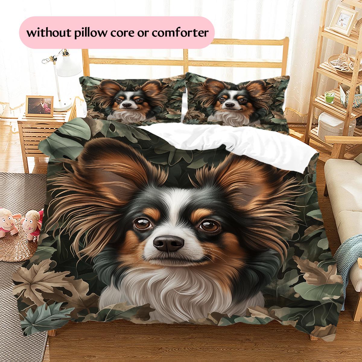 

Vintage style Papillon Pattern Bedding Home Decoration Birthday Gift (1 * duvet cover + 2 * pillowcase, without core) 135x200cm