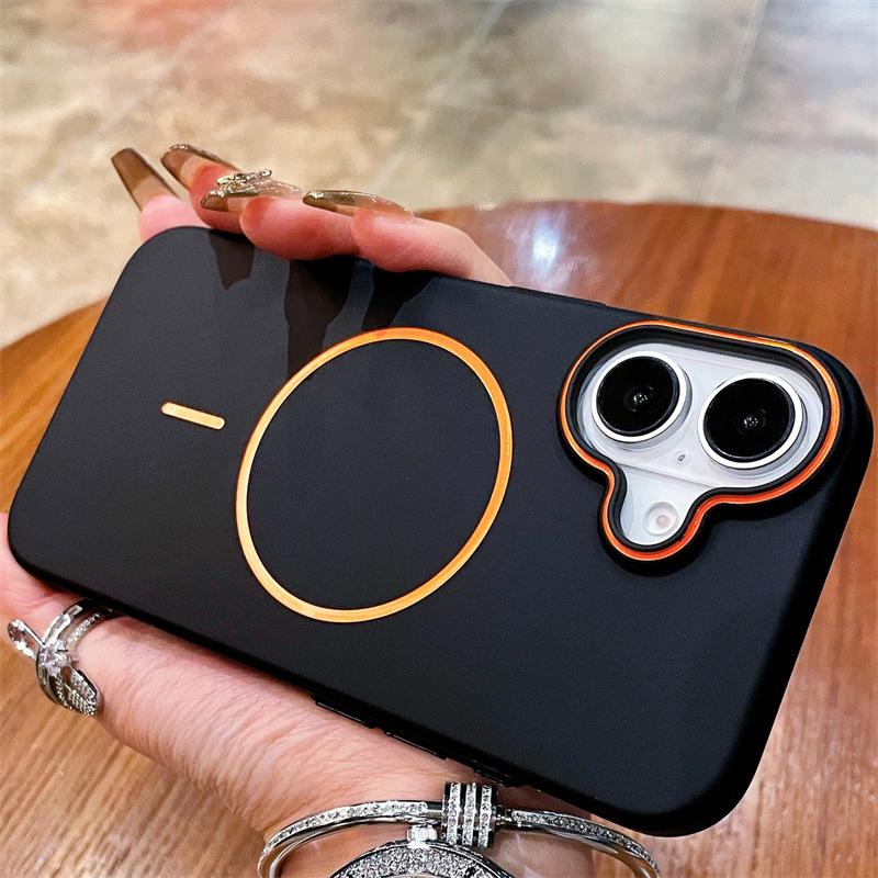 

Ultra-Thin Magnetic PC Case for iPhone 15, Skin-Friendly, Compatible with iPhone 14, Large Hole Design, Thin Ring, Cross-Compatible. iPhone 15 Pro Max